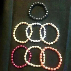 7 pc Mixed bead bracelets
